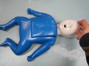 Infant CPR Training Mannequin in workplace approved program