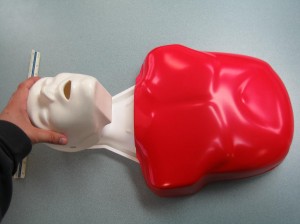 Opening the airway training during Winnipeg First Aid